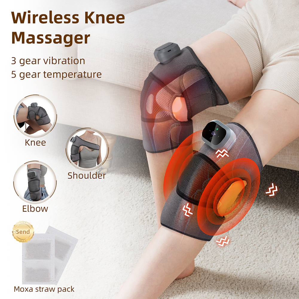 Smart Knee Wrap - 3 in 1 Cordless Heating Vibration