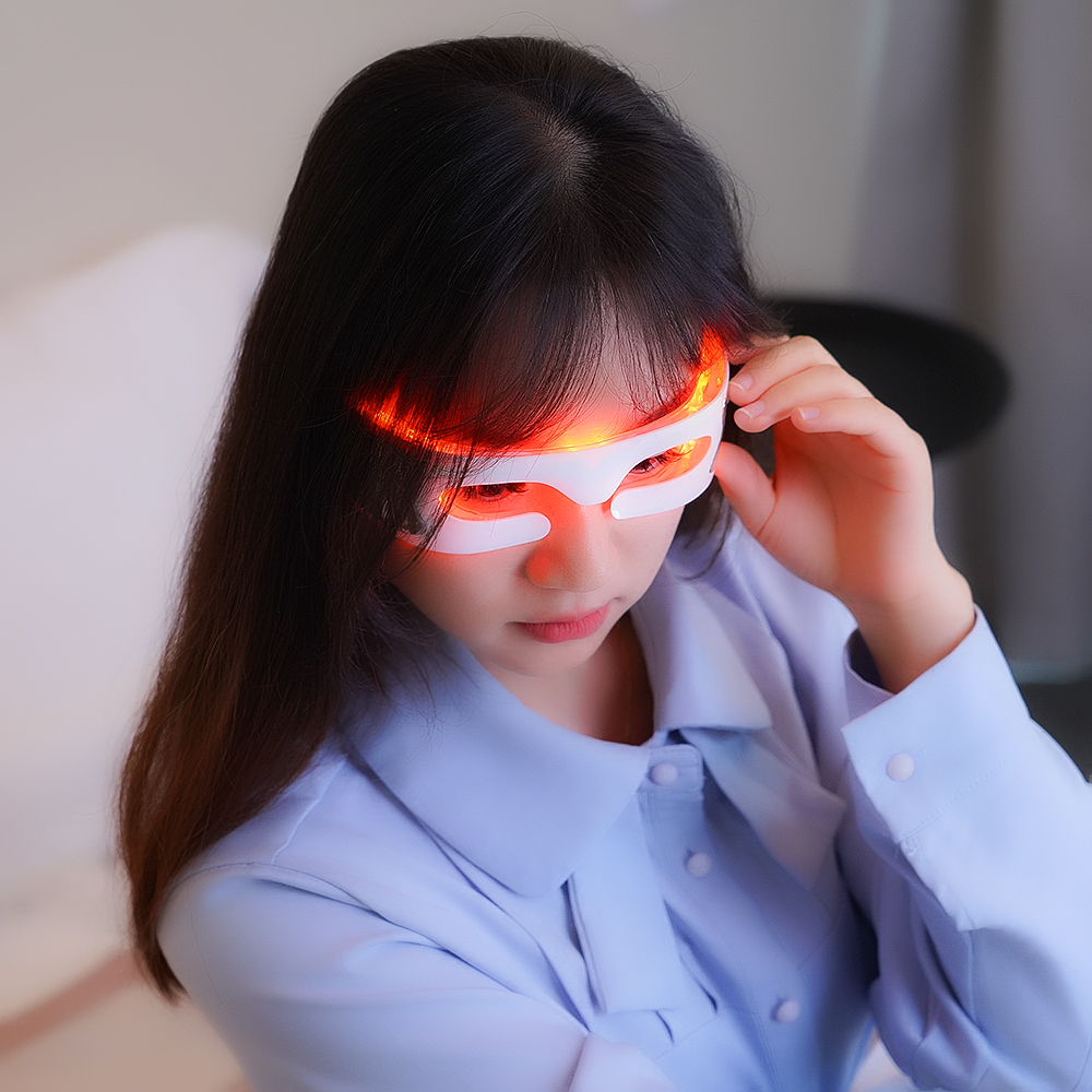 LED Eyecare Mask Device EMS Si - Light Therapy Glasses review and price
