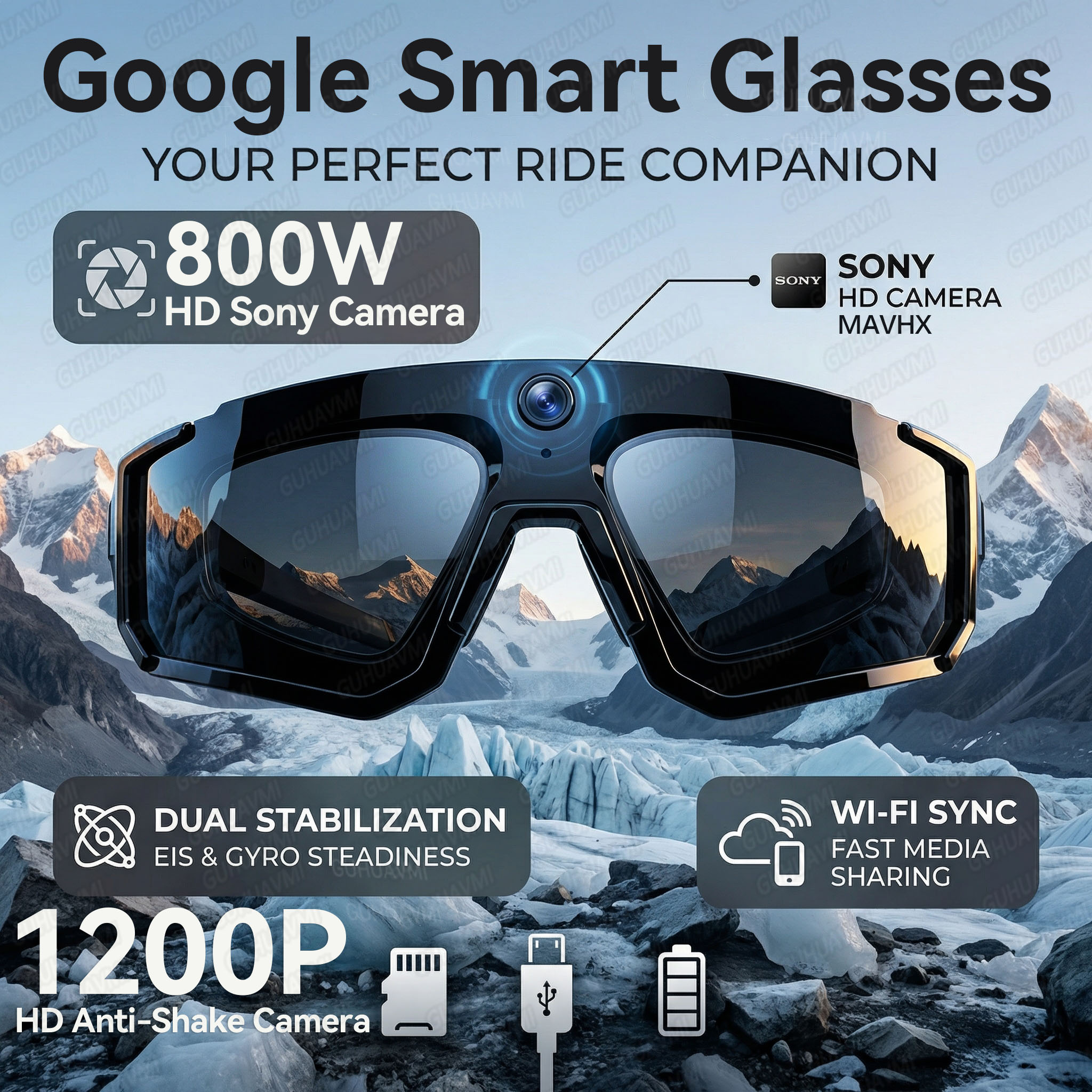 Smart AI Camera Glasses 1200P  - Smart Glasses Lens review and price