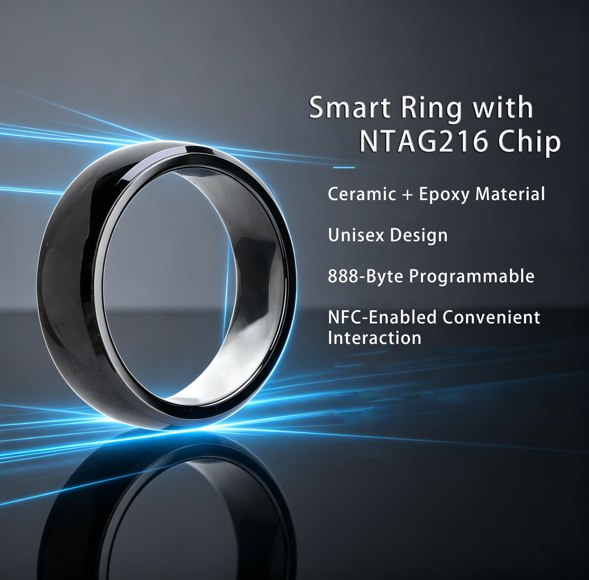 NFC Full Ceramic Smart Ring Co - Smart Ring Nfc Pay review and price