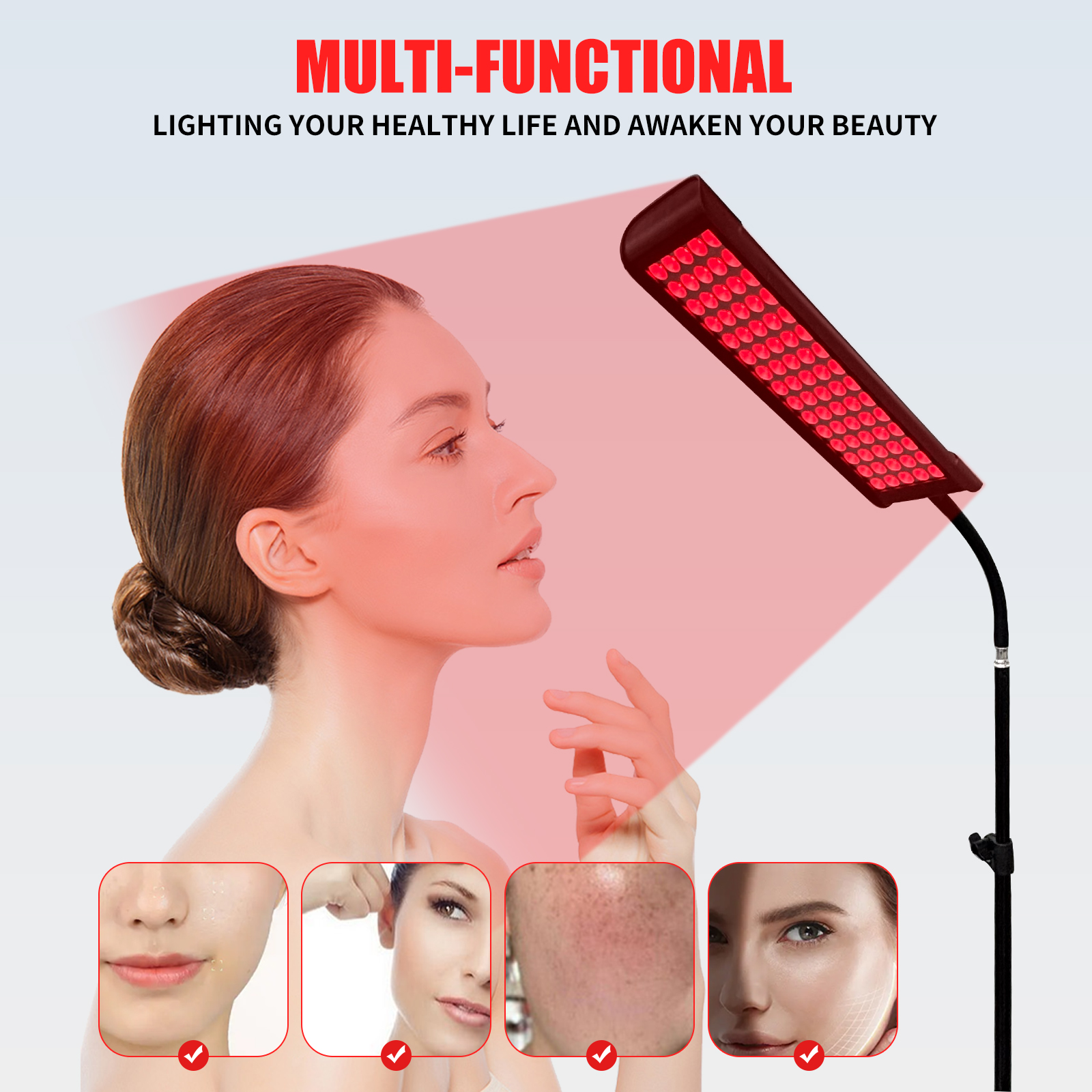 Red Light Therapy Panel Lamp L - Galvanic Skin Sensor review and price