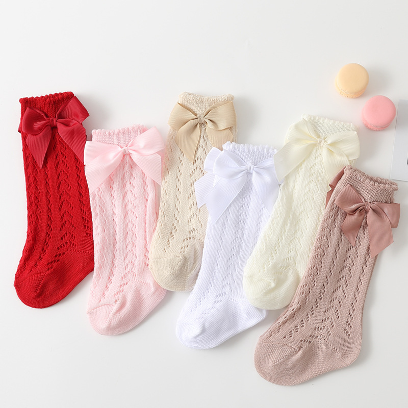 1 Pairs Summer Fashion Bow Bab - Baby Sock Oximeter review and price