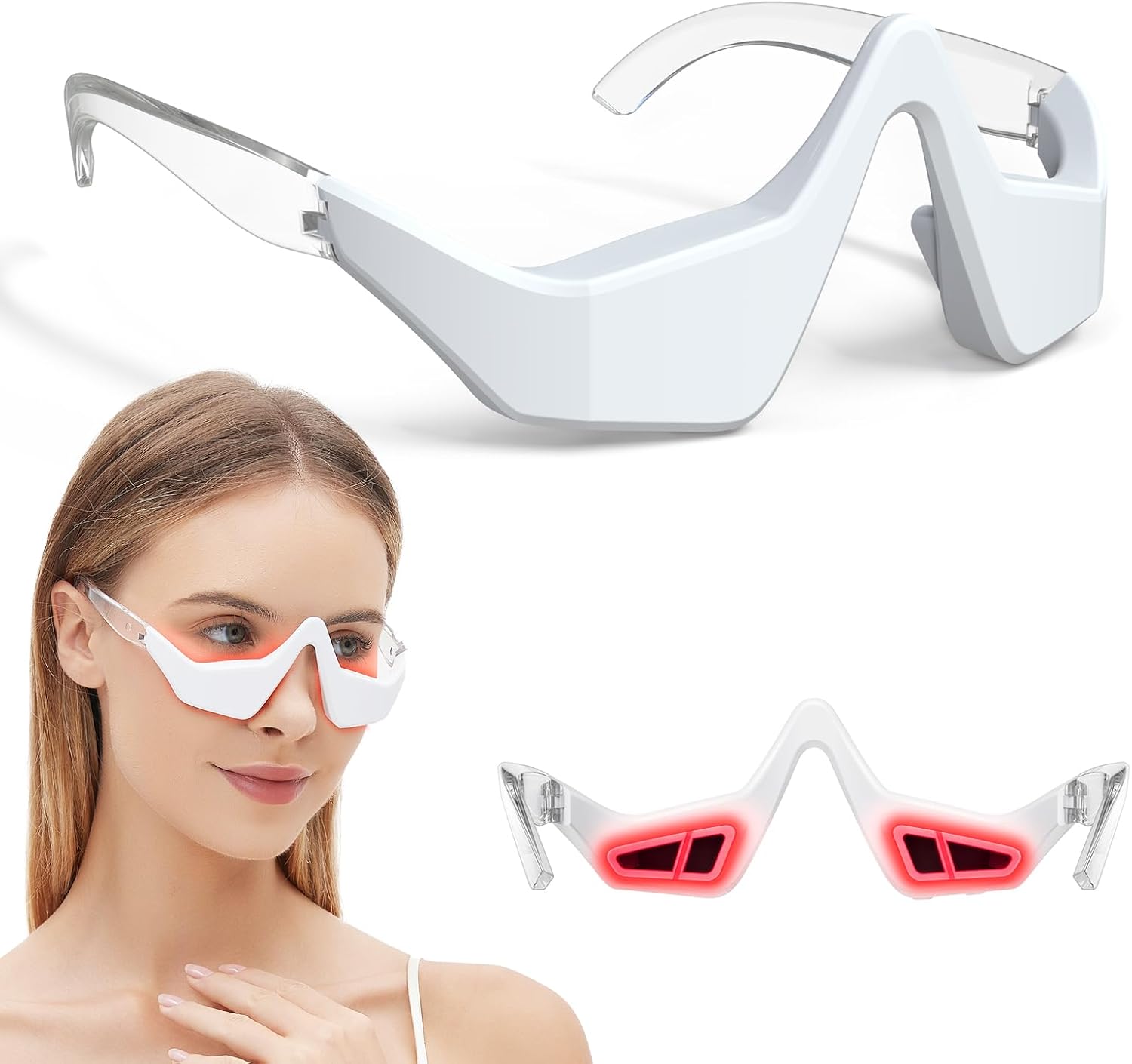 Microcurrent EMS Eye Massager  - Light Therapy Glasses review and price