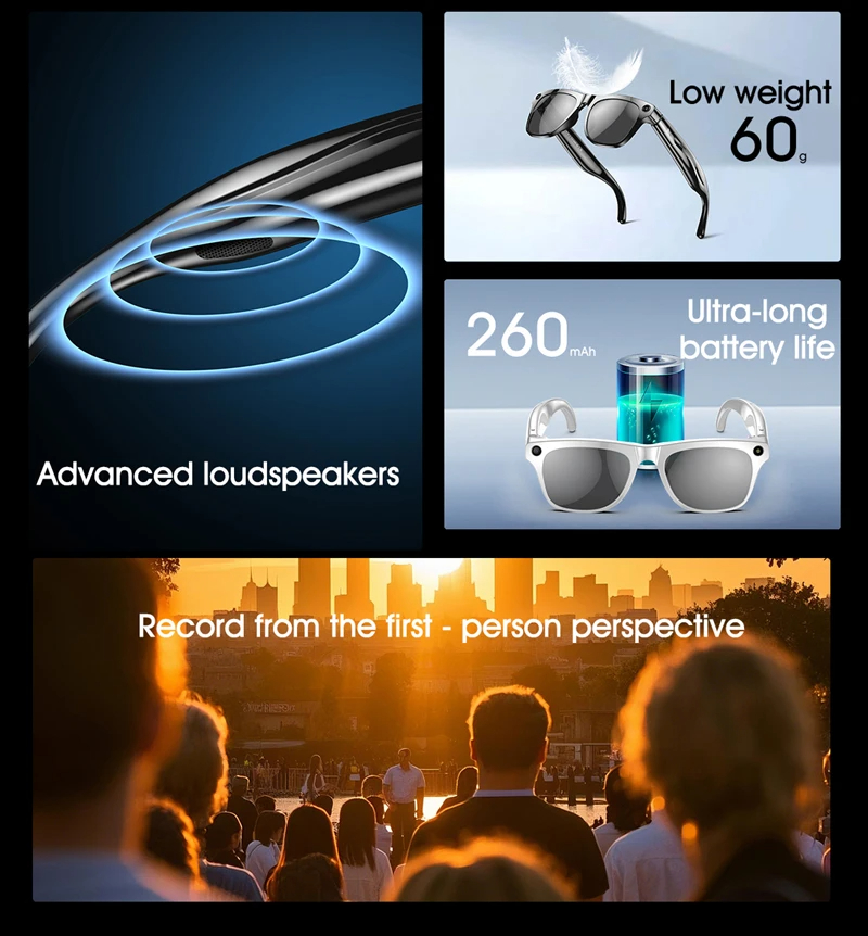 8K AI Smart Glasses Bluetooth  - Smart Glasses Lens review and price