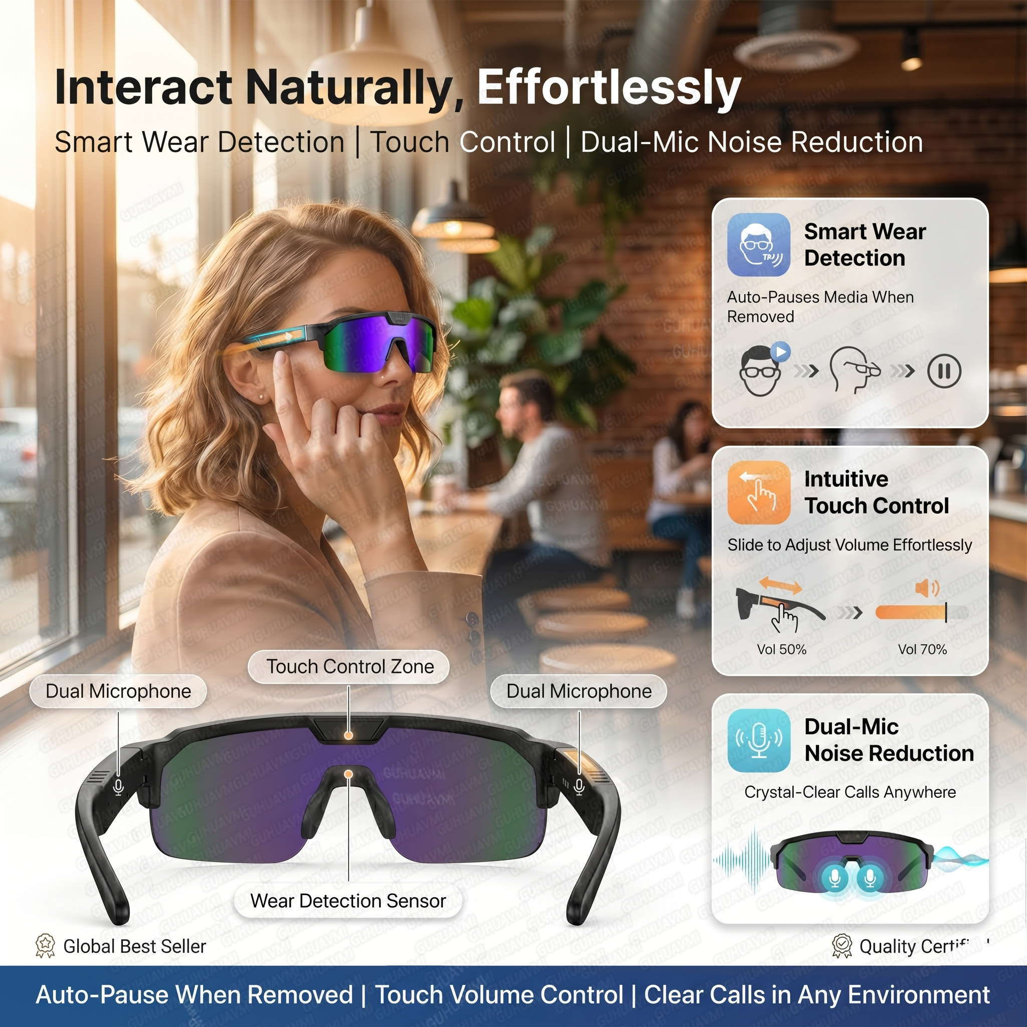 Smart Glasses with 4K HD Anti- - Smart Glasses Lens review and price